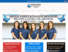 Tablet Screenshot of gentledentallaredo.com